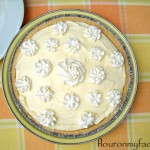 no bake pie, orange curd pie, easy pie, orange