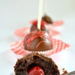 Chocolate Covered Cherry CakePops