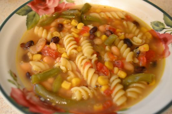 Vegetable, Bean and Pasta Soup