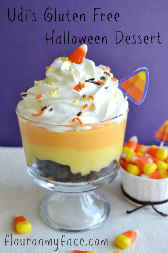 Gluten Free Halloween Candy Corn Pudding -Flour On My Face