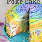 Rainbow Jello Poke Cake, Jello, Poke, Cake, Rainbow Themes