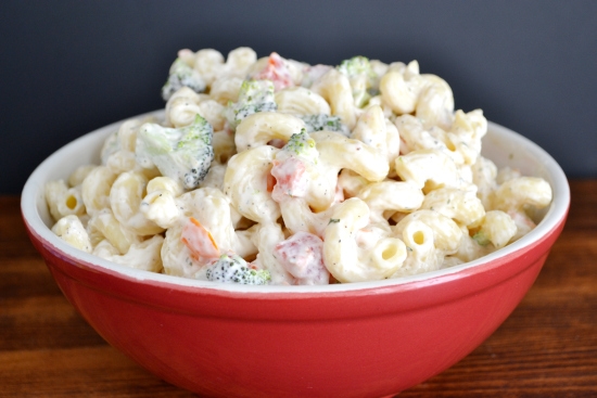 Buttermilk Ranch Pasta Medley Salad Recipe | Flour On My Face