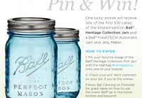 Ball Heritage Blue Jars, Pinterest, Contest