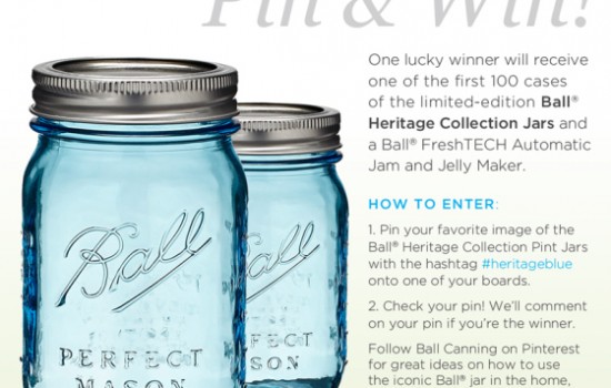 Ball Heritage Blue Jars, Pinterest, Contest