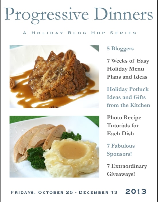 Invitation to a Holiday Progressive Dinner Event Flour On My Face