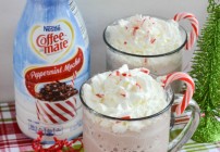 frozen hot cocoa, frozen hot chocolate recipe, winter drink recipe, Coffee-mate seasonal flavors, coffeemate recipes